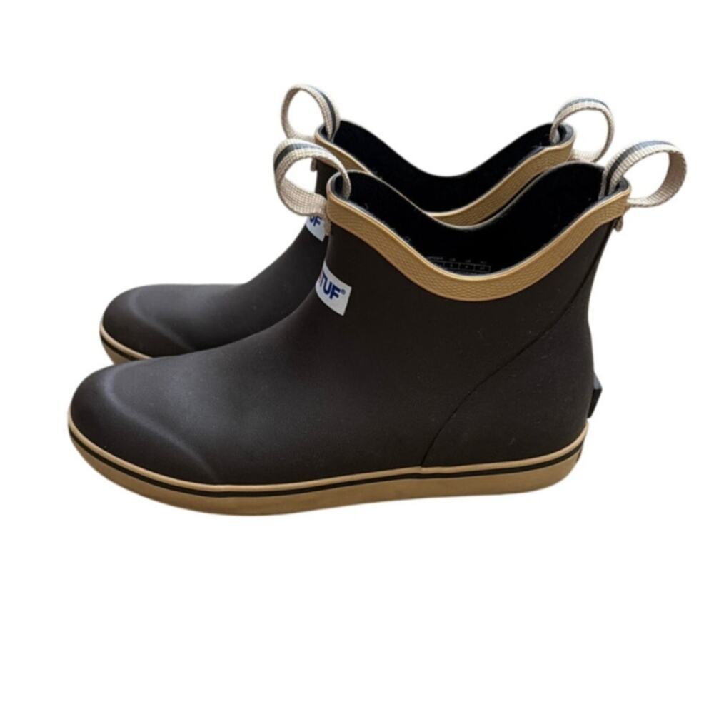 XTRATUF Ankle Deck Boot Big Kids Size 5 Brown
